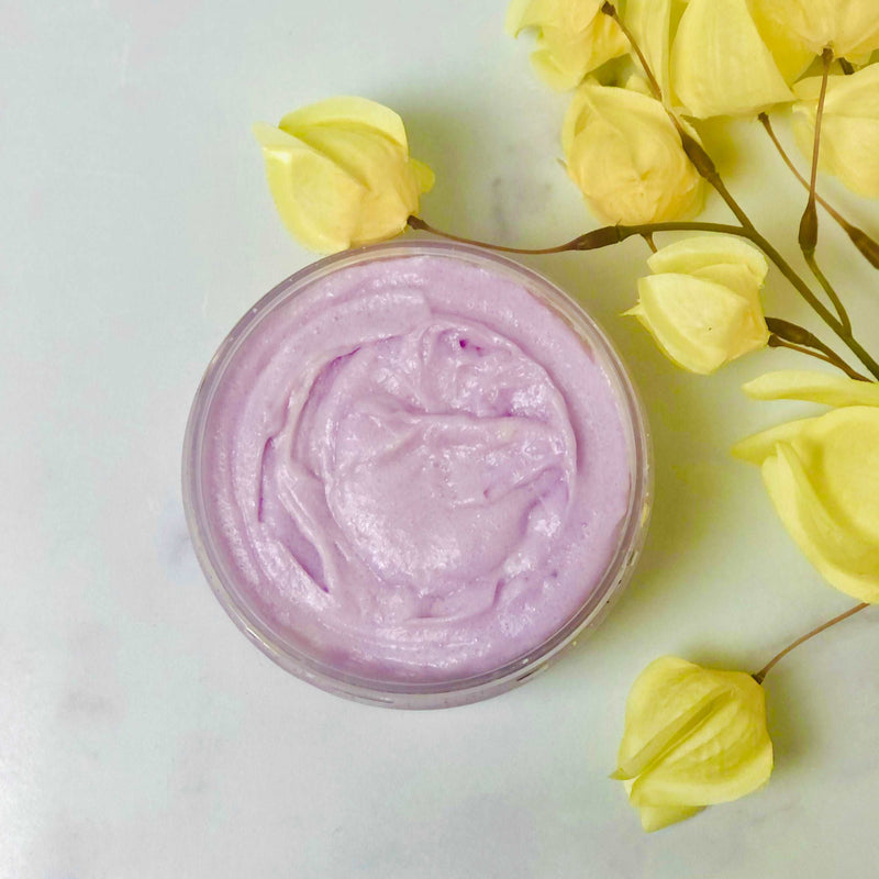 Lavender Exfoliating Body Polish from Sweet Surrender  27, lush body scrubs, luxury body scrubs, wholesale body scrubs, wholesale scrubs, body care, wholesale body care, sweet surrender wholesale bath and body care, body care for women of color body care for latina women, body care for women of color, lavender body care for black women with dry skin, luxury body care for women of color with sensitive skin