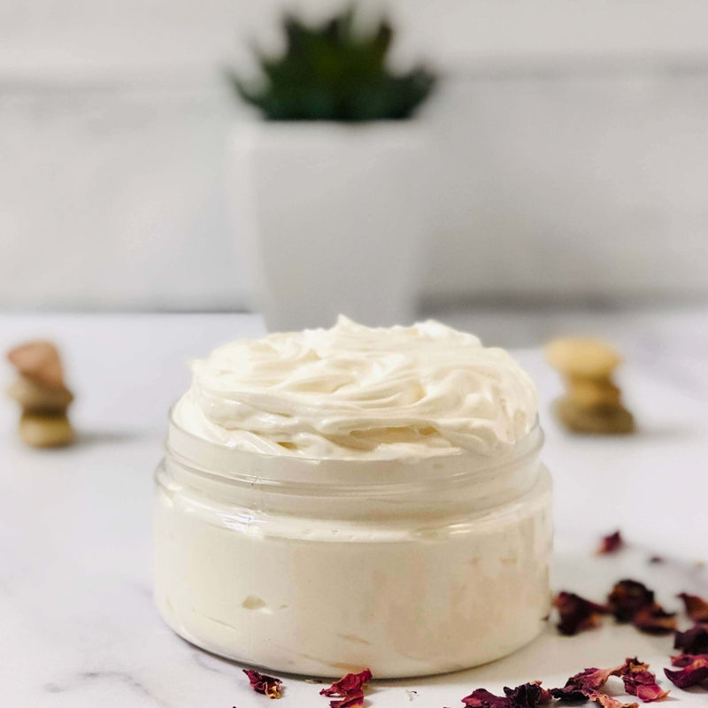 Lavender Whipped Body Butter from Sweet Surrender  34, lavender body butter cream, luxurious body butter, luxury body care, bath and body care, lavender bath and body care, body butter for black skin, body butter for women of color, lavender bath and body care, wholesale body butter